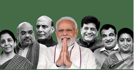 Narendra Modi with Cabinet Ministers | Sknowpedia